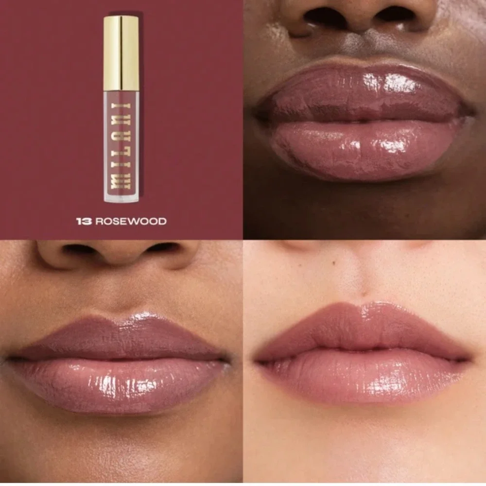Milani Keep It Full Nourishing Lip Plumper Gloss 0.13oz 13 Rosewood Rosy Brown